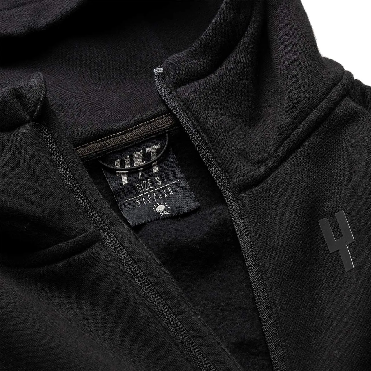YT Signature Triple Logo Zip Hoodie / medium grey melange YT Signature Triple Logo Zip Hoodie / medium grey melange