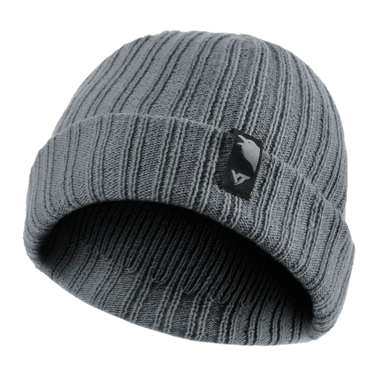 ニットキャップ・ビーニー SK8ER ROCK Shot Holes Destroyed Beanie Gray Oversize Beanie - Grey Melange - Grey Melange – LÄST